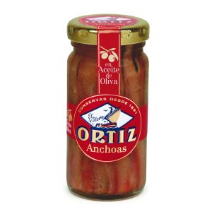 Ortiz Anchovies In Olive Oil Glass Jar