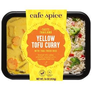 Cafe Spice Yellow Tofu Curry with Thai Fried Rice