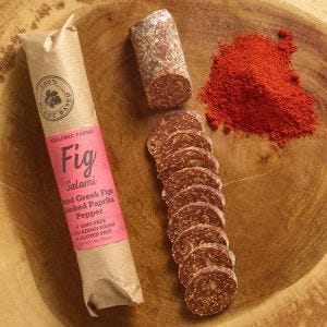 Hellenic Farms Smoked Paprika Fig Salami