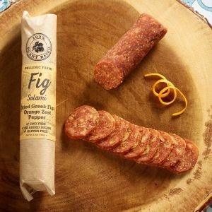 Hellenic Farms Orange Zest Fig Salami