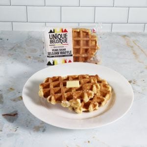 Unique Belgique Authentic Belgian Pearl Sugar Waffle