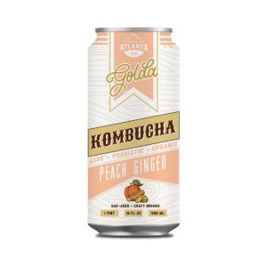 Golda Kombucha Ginger Peach Kombucha