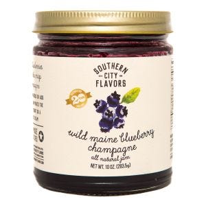 Southern City Flavors Blueberry Champagne Jam