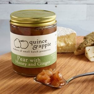 Quince & Apple Pear with Honey and Ginger Preserves