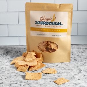 Georgia Sourdough Cheese Crackers