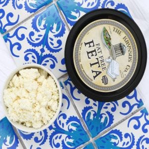 Kryssos Fat Free Feta Cheese Crumbles