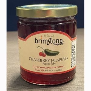 Brimstone Orig Cranberry Jalapeno Pepper Jelly