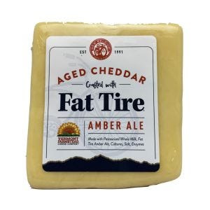 Vermont Farmstead Fat Tire Amber Ale Cheddar Cheese
