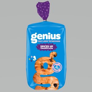 Genius Gluten Free Sliced Cinnamon Raisin Bread
