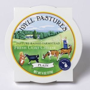 Idyll Pastures Plain Goat Cheese