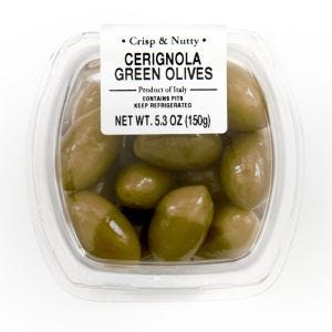 Fresh Pack Cerignola Green Olives