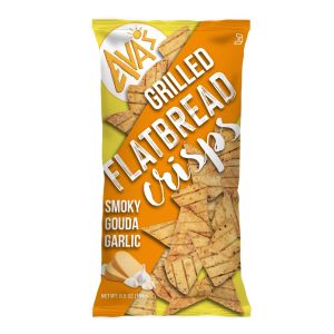 Avas Smoky Gouda Garlic Flatbread Crisps