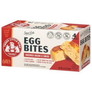 Trois Petits Cochons Bacon & Swiss Egg Bites
