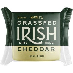 Mccalls Cheddar Vintage Grass Fed Irish Cheddar 12 Month Aged
