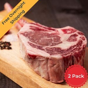 Meats By Linz Heritage Angus Reserve 60 Dry-Aged Bone-In Tomahawk Steak, 30 oz 2 Pack