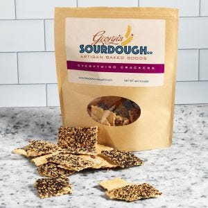 Georgia Sourdough Everything Crackers