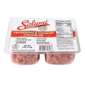 Salumi Italiani Pepperoni and Chorizo Crumbles