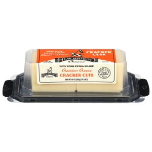 New Bridge Extra Sharp White Cheddar Cracker Cuts Sliced