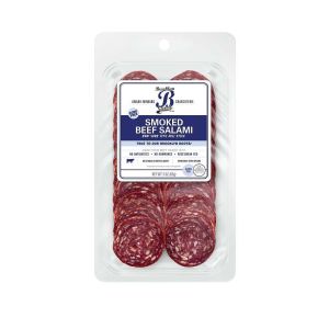 Brooklyn Cured Smoked Beef Salami Sliced