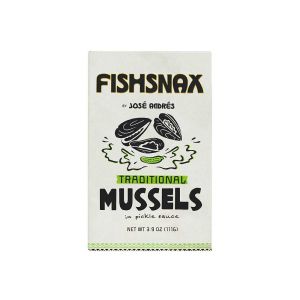 José Andrés FishSnax Mussels in Pickle Sauce
