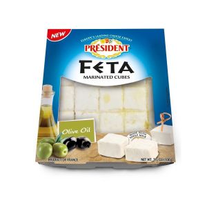 President Marinated Feta Cubes In Olive Oil
