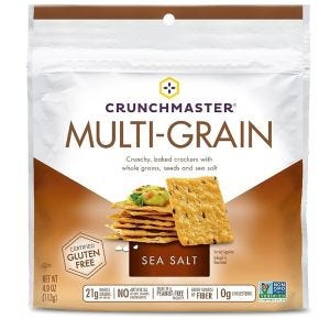 Crunchmaster Multi-Grain Sea Salt Crackers Gluten Free
