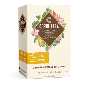 Cordillera White Chocolate Couverture Discs Kosher